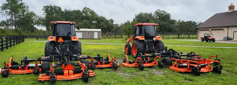 Large-acreage pasture mowing